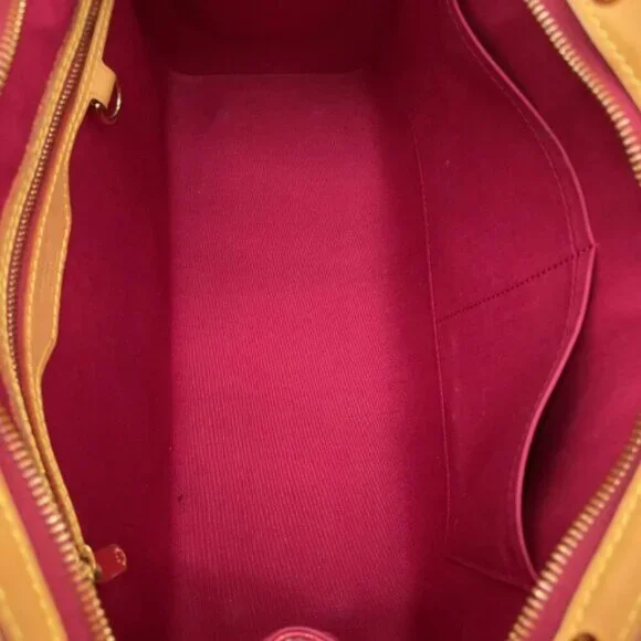 Louis Vuitton Brea MM Red Monogram Vernis Satchel | Authentic LV Crossbody Bag - Picture 11 of 15